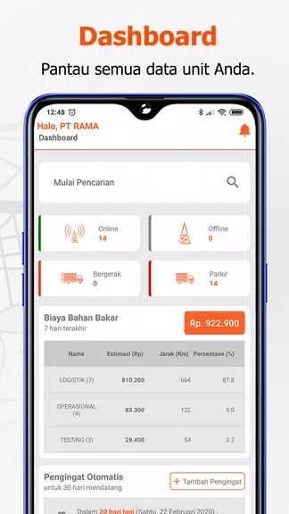 Schermata ORIN - GPS Tracking and Automa 1