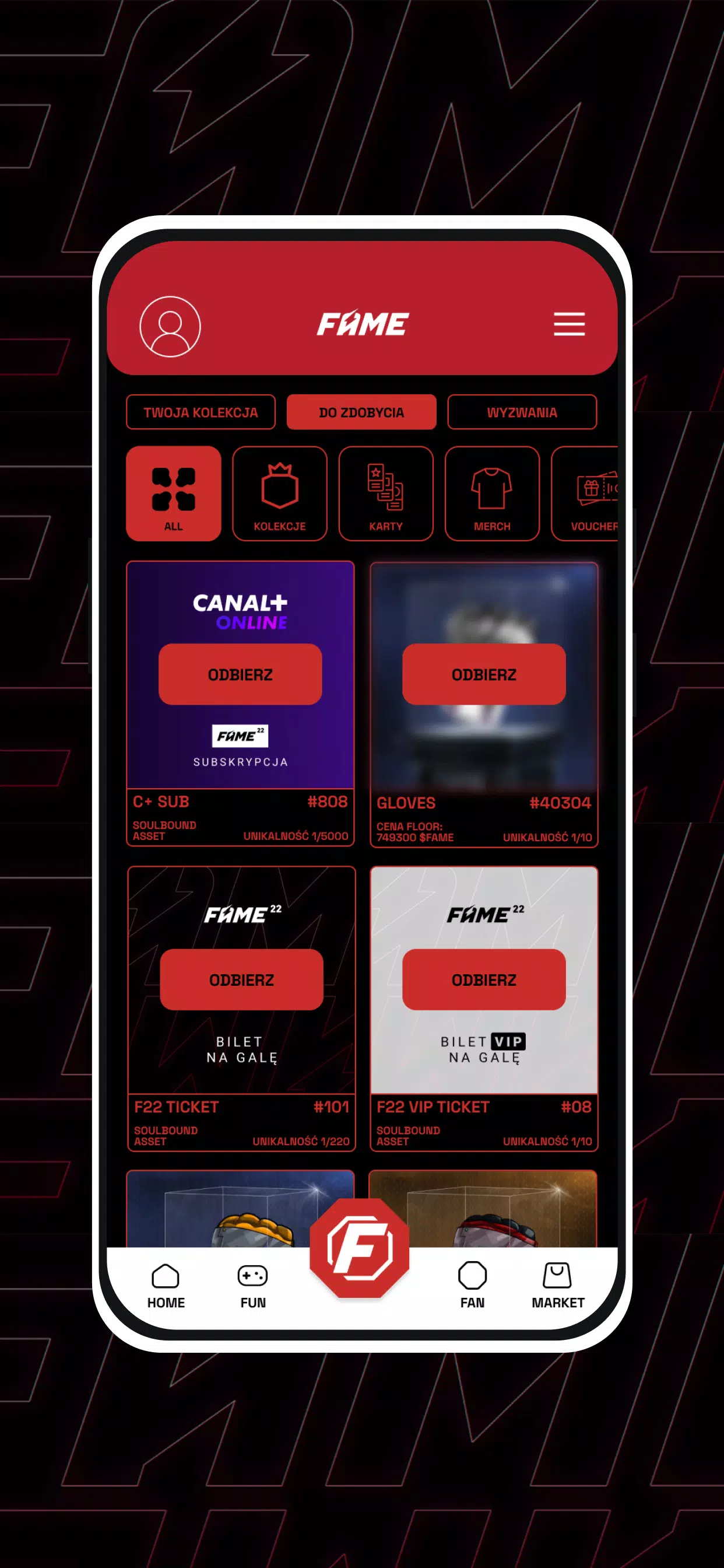 FAME MMA APP Screenshot 2