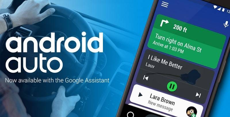 Android Auto – Google Maps, Media & Messaging Captura de tela 1