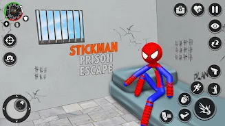 Spider Stick Hero Prison Break Screenshot 3