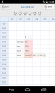 Simple Spreadsheet スクリーンショット 2