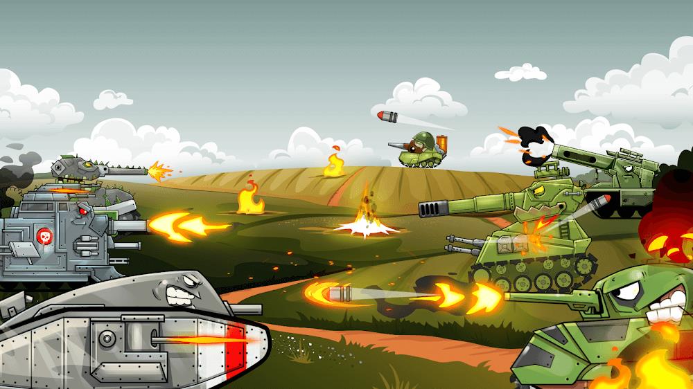 Merge Tanks: Combat war Stars ภาพหน้าจอ 1