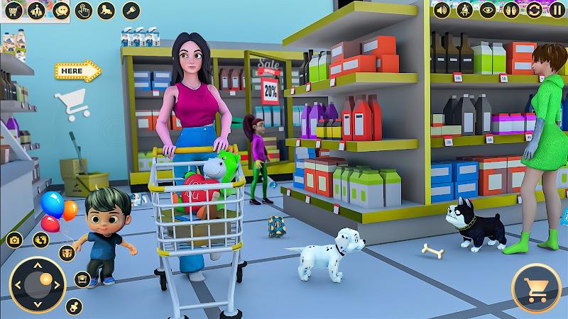 Pregnant Mom Family Game 3D Tangkapan skrin 3