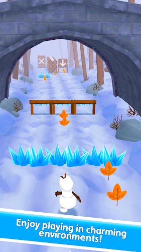 Snowman Rush: Frozen run Screenshot 1