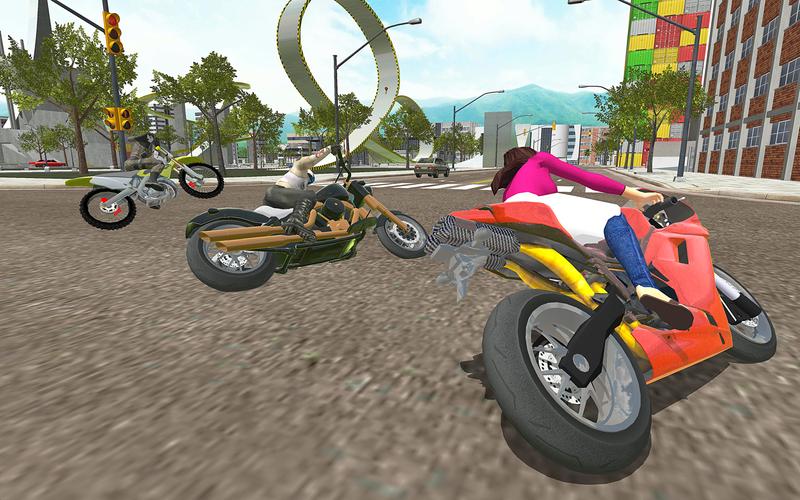 Motorbike Rush Drive Simulator Ảnh chụp màn hình 1