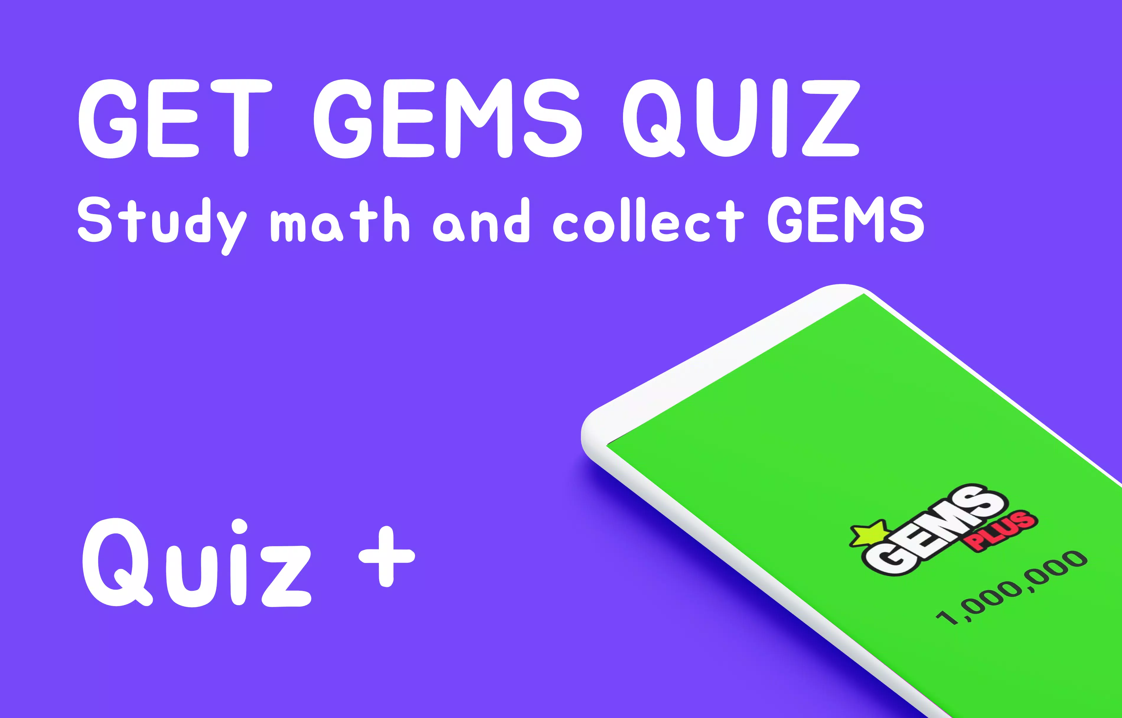Gems Math Quiz - Plus Captura de pantalla 1