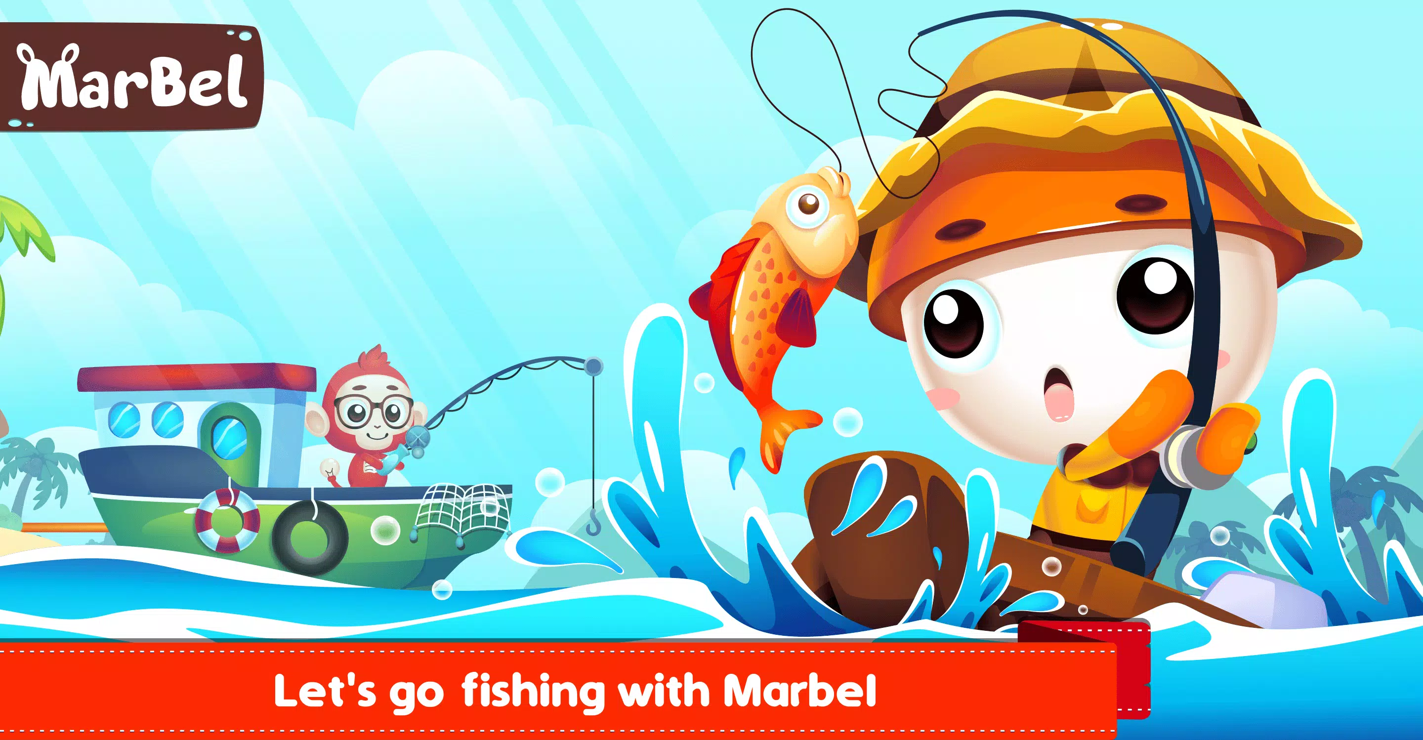 Marbel Fishing - Kids Games Capture d'écran 1