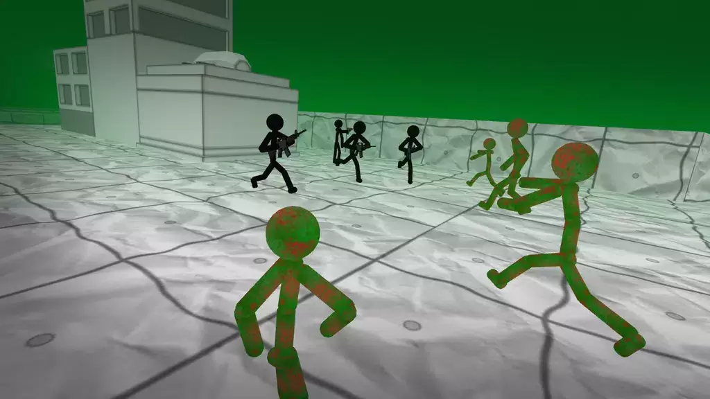 Stickman Zombie 3D Скриншот 2