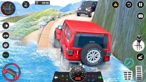 Offroad Jeep Driving Games 3D Captura de pantalla 1