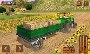 Farm Tractor Cargo Driving Sim Скриншот 2