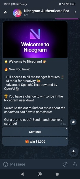 Nicegram: AI Chat for Telegram Capture d'écran 2