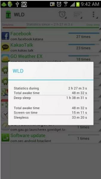 Wakelock Detector-Save Battery Tangkapan skrin 3