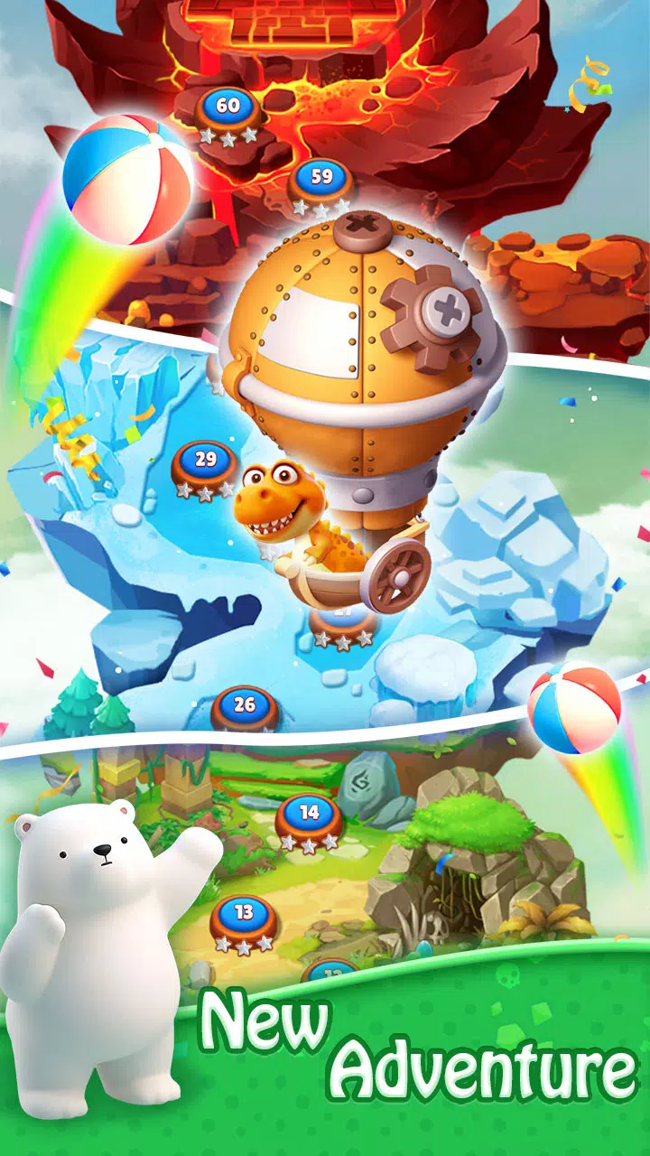 Bubble Shooter - Dino Match Captura de tela 4