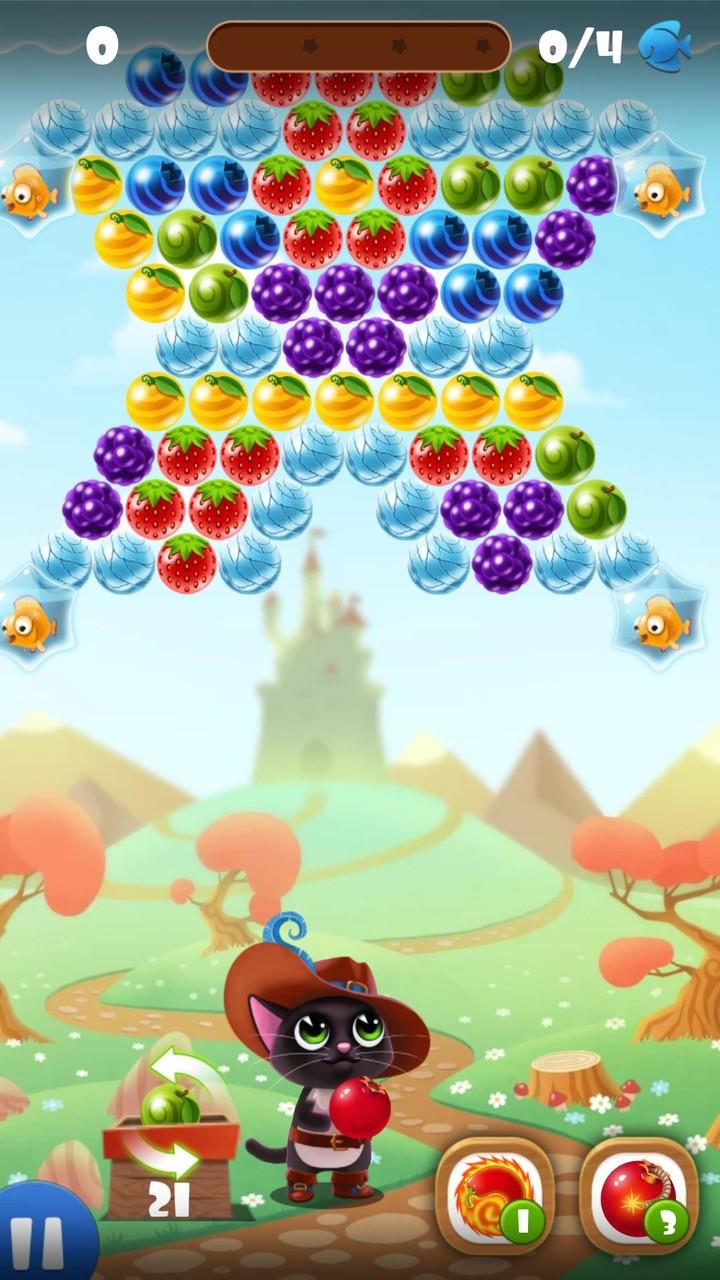 Fruity Cat - bubble shooter! Screenshot 2