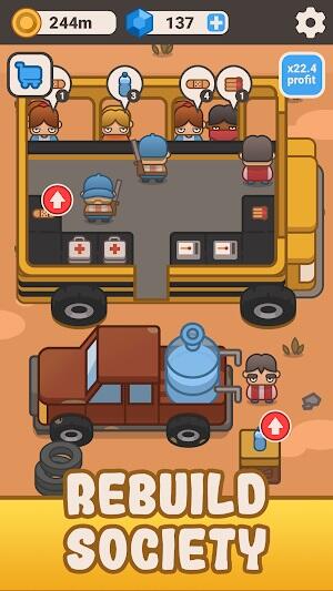 Idle Outpost: Upgrade Games Screenshot 2