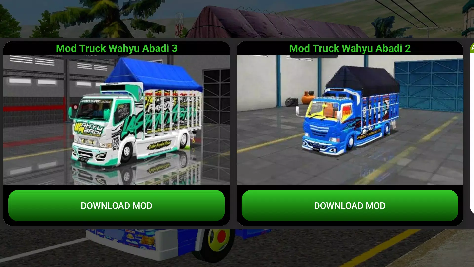 Mod Truck Wahyu Abadi Bussid ဖန်သားပြင်ဓာတ်ပုံ 1