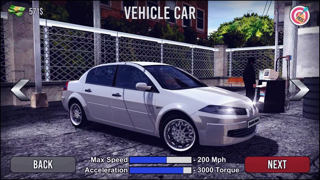 Megane Drift Simulator Скриншот 1