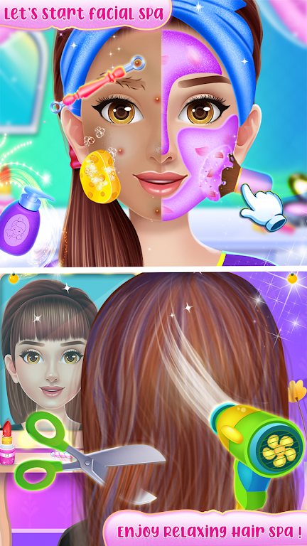 Doll makeup salon girl game Screenshot 2