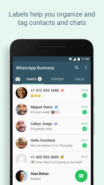 WhatsApp Business 스크린샷 3