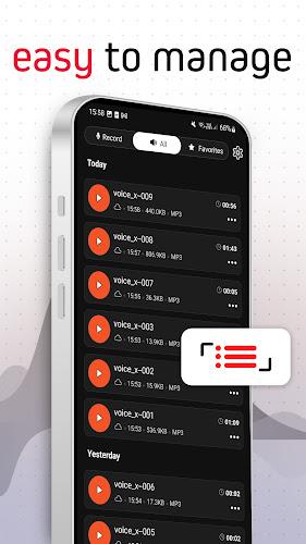 Voice Recorder Pro - VoiceX ภาพหน้าจอ 3