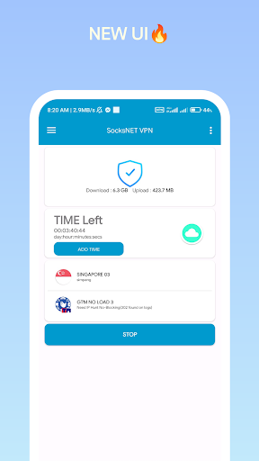 SocksNET VPN स्क्रीनशॉट 3