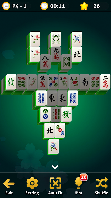 Mahjong Solitaire - Oriental Journey Tangkapan skrin 1