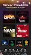 Name Art Photo Editor 3D Text ဖန်သားပြင်ဓာတ်ပုံ 3