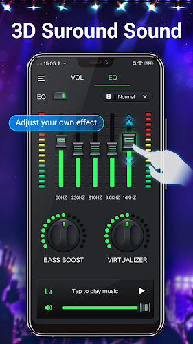 Equalizer & Bass Booster,Music Ảnh chụp màn hình 2