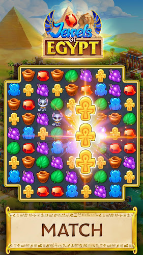 Jewels of Egypt・Match 3 Puzzle Capture d'écran 1