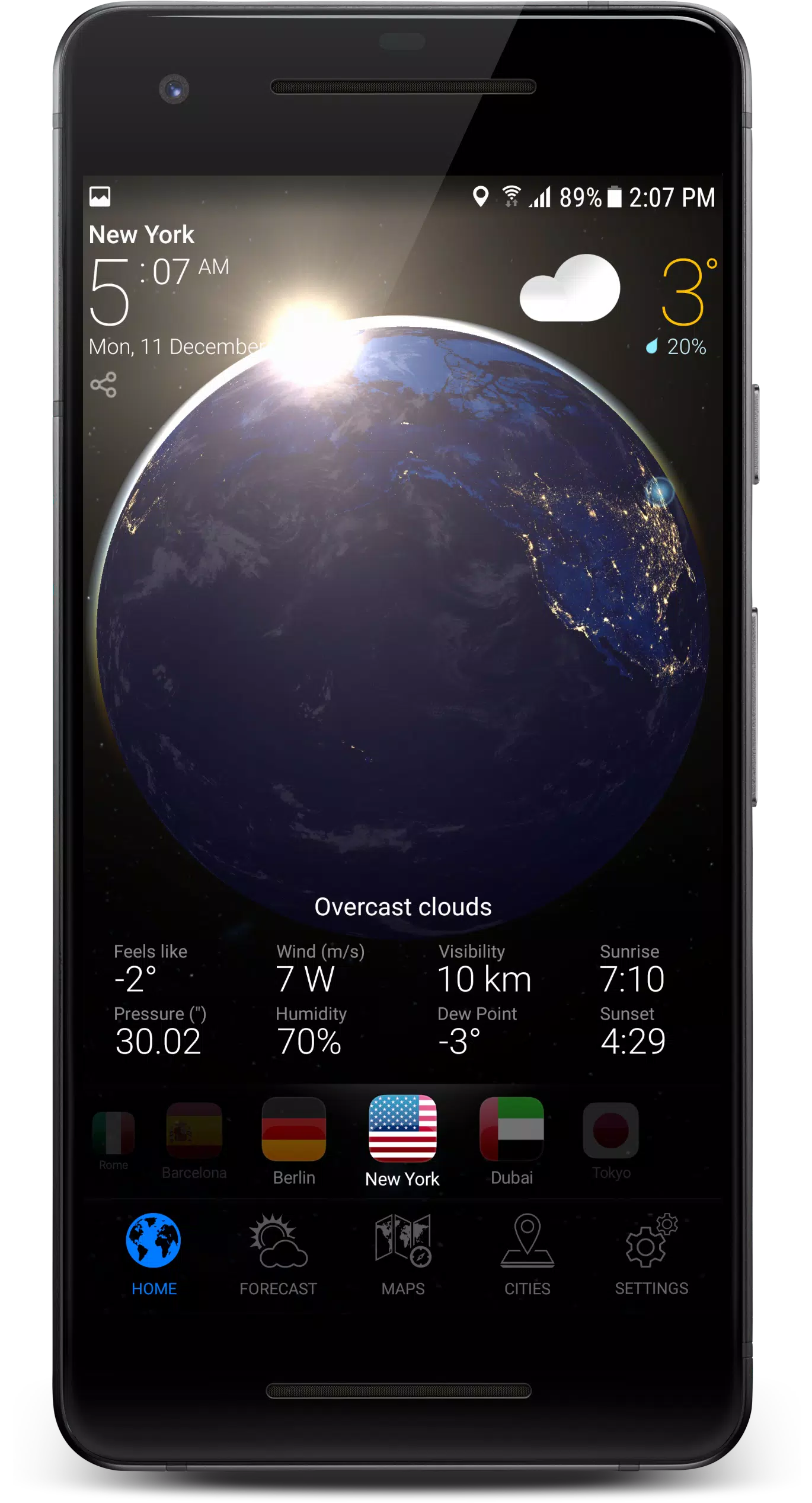 3D EARTH PRO - local forecast Zrzut ekranu 2