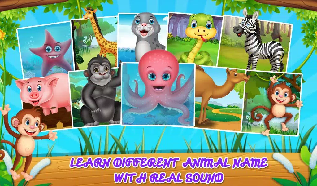 Learning Animal Sounds Games स्क्रीनशॉट 3