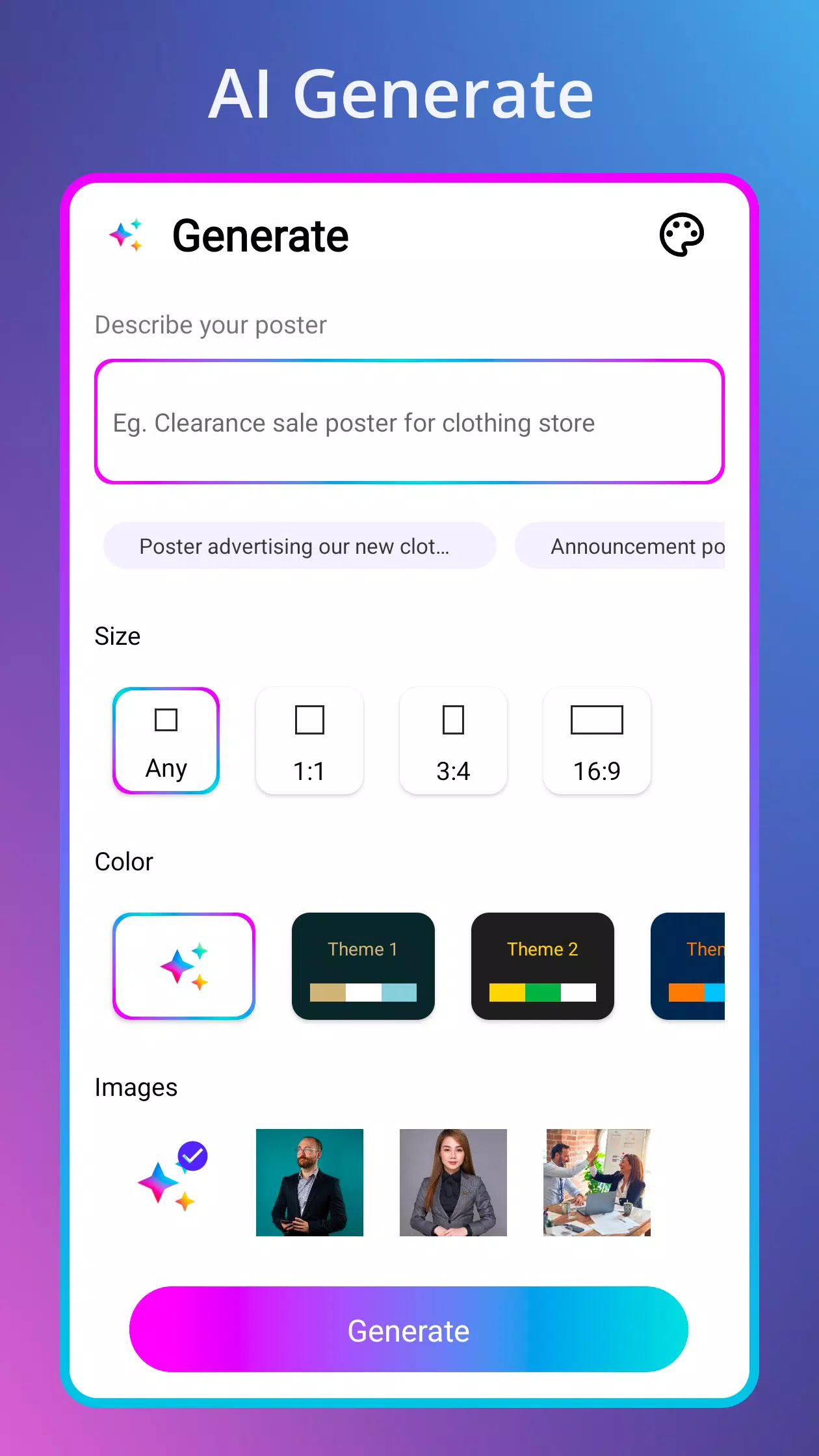 Poster Maker AI flyer maker スクリーンショット 4