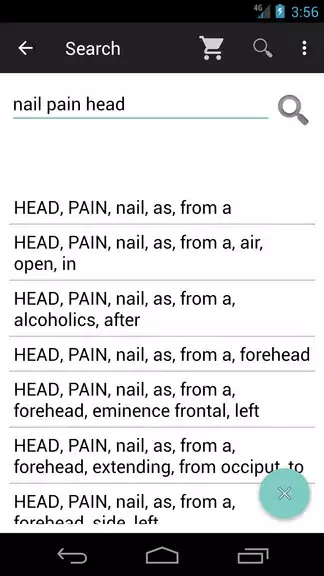 Homoeopathic Repertorium Capture d'écran 4