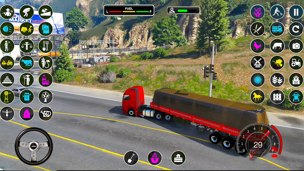 Real Cargo Truck Driving Games ဖန်သားပြင်ဓာတ်ပုံ 4