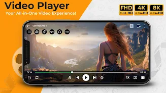 ZMPlayer: HD Video Player app ဖန်သားပြင်ဓာတ်ပုံ 1