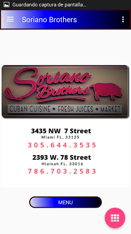 Soriano Brothers Cuban Cuisine Screenshot 1