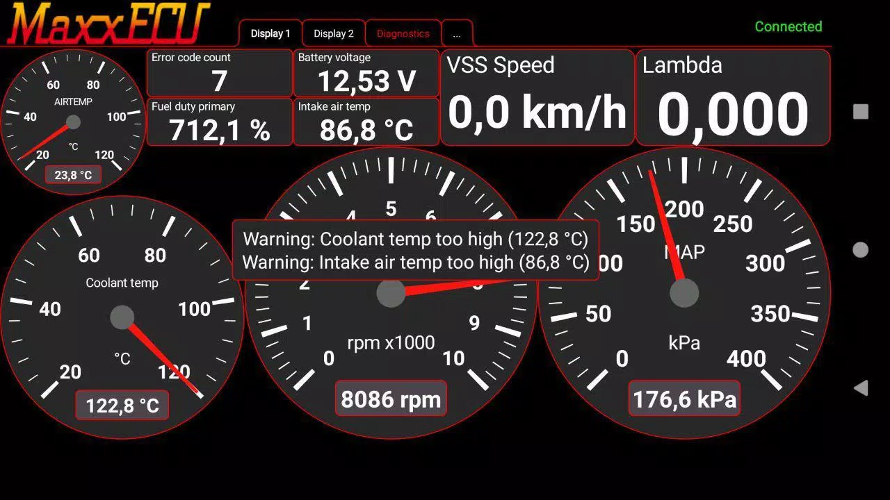 MaxxECU MDash Captura de pantalla 2