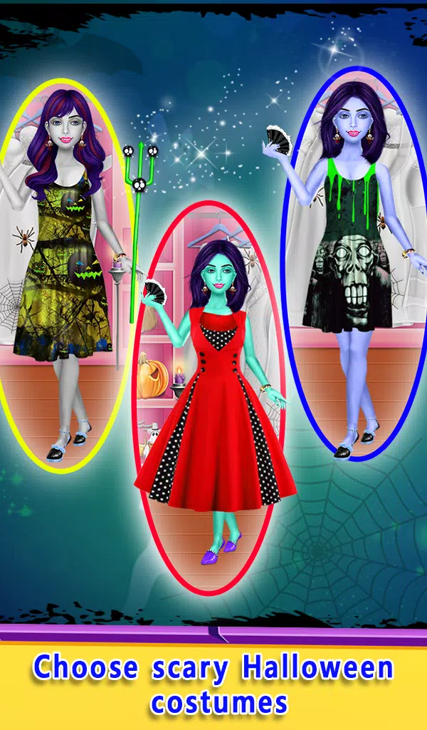 Halloween Makeover Salon Games Ảnh chụp màn hình 4