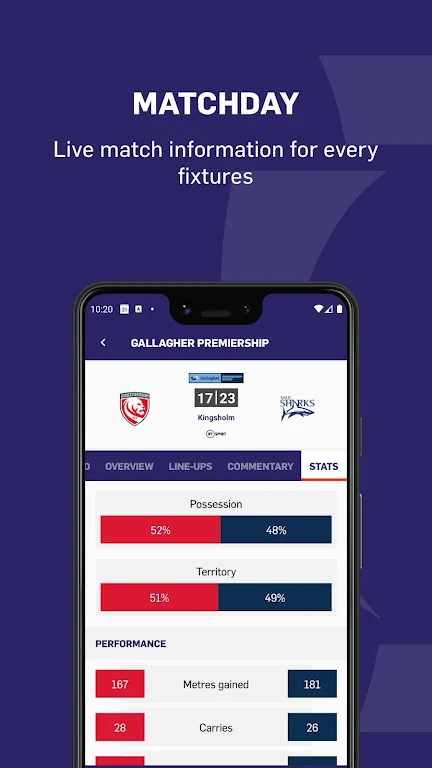 Premiership Rugby应用截图第3张