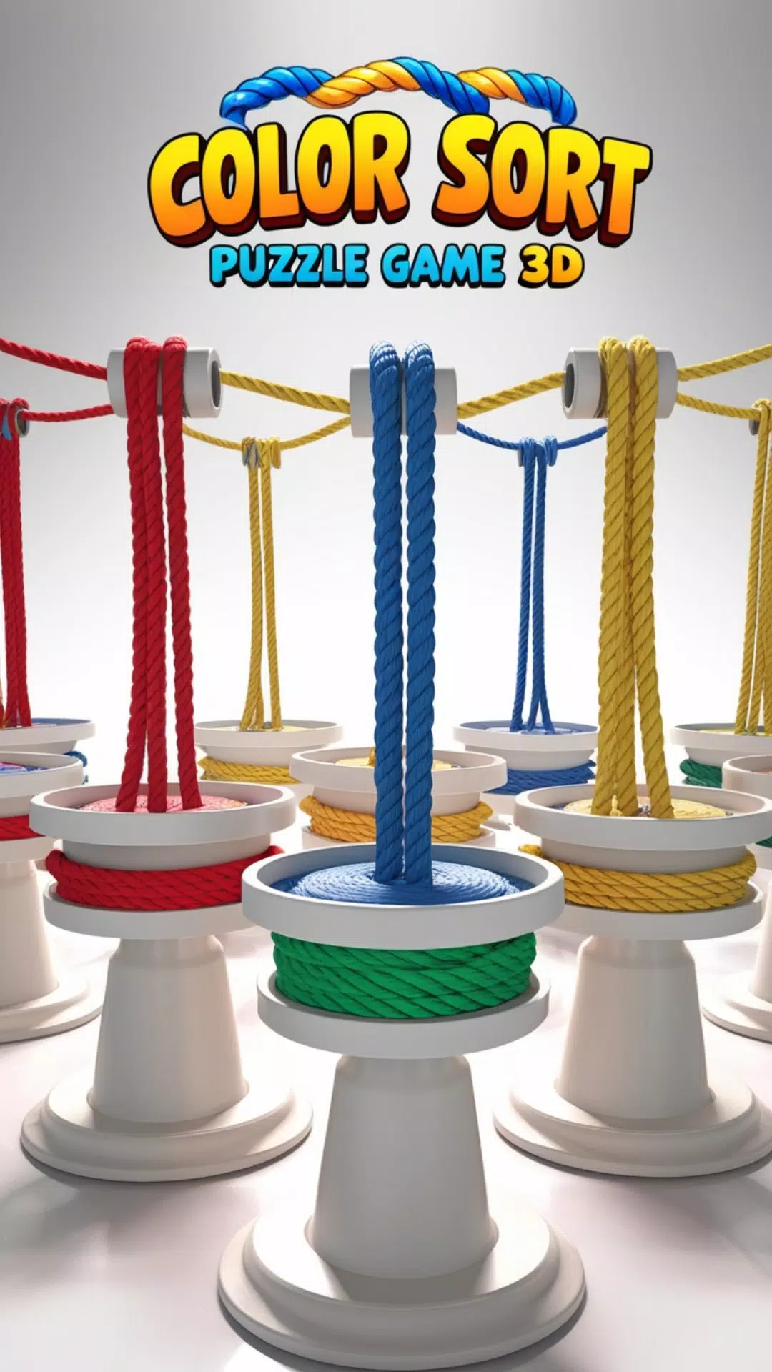 Rope Color Sort Puzzle Game 3D স্ক্রিনশট 3