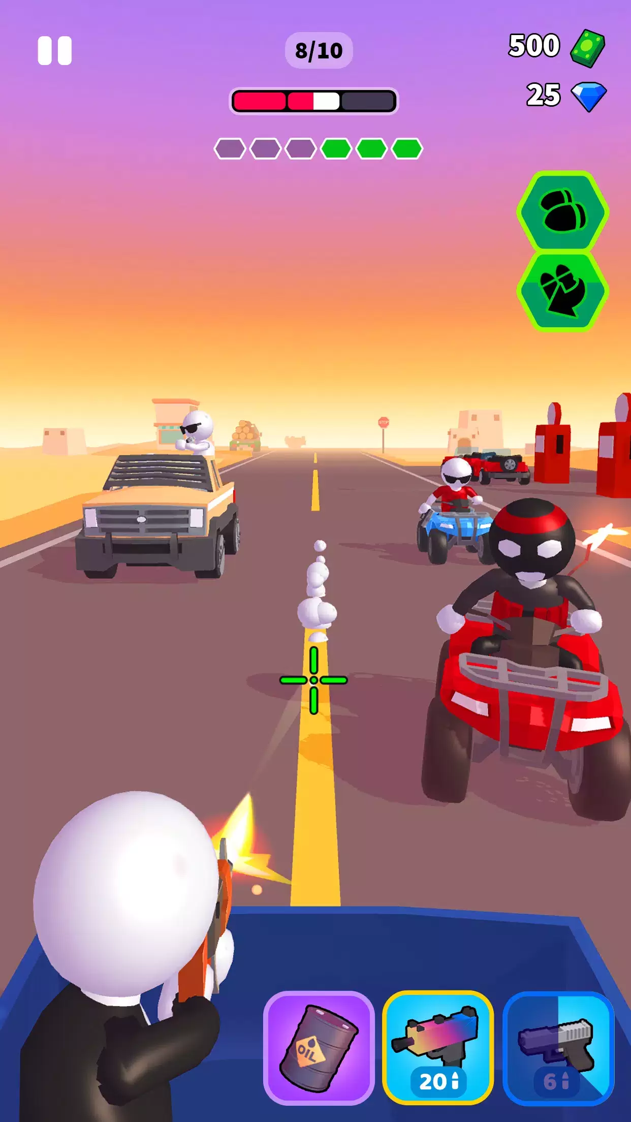 Rage Road - Car Shooting Game Screenshot 2