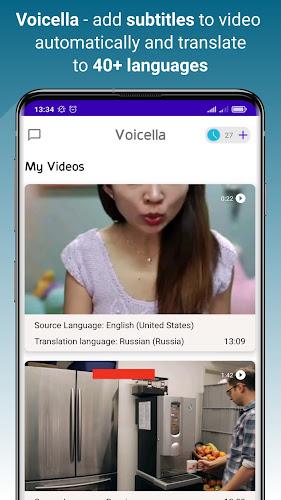 Voicella -video auto subtitles Tangkapan skrin 1