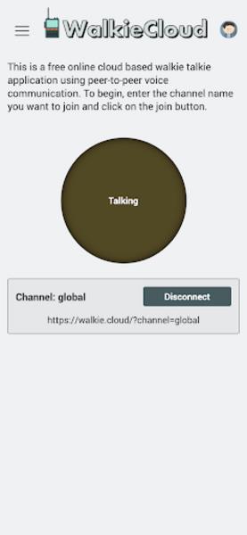 Walkie Cloud Captura de pantalla 1