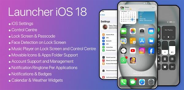 Launcher iOS 18 Pro スクリーンショット 1