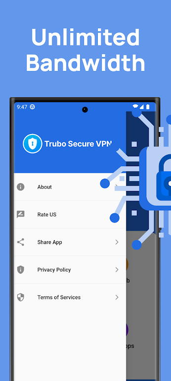 Turbo Secure VPN: Fast Proxy Capture d'écran 2