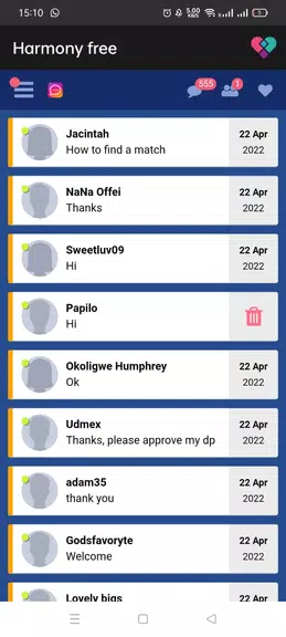 Harmony - Dating app Captura de pantalla 4
