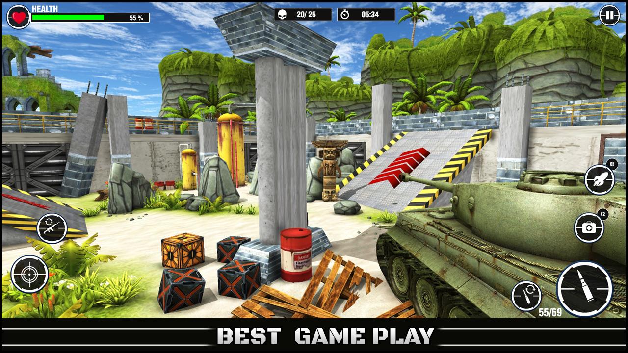 World War Army: Tank War Games Capture d'écran 2