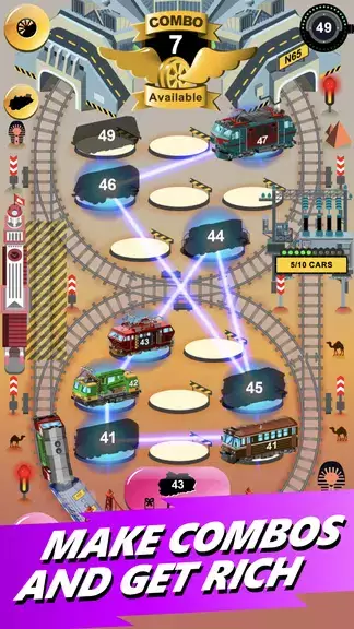 Train Merger Idle Train Tycoon ဖန်သားပြင်ဓာတ်ပုံ 4